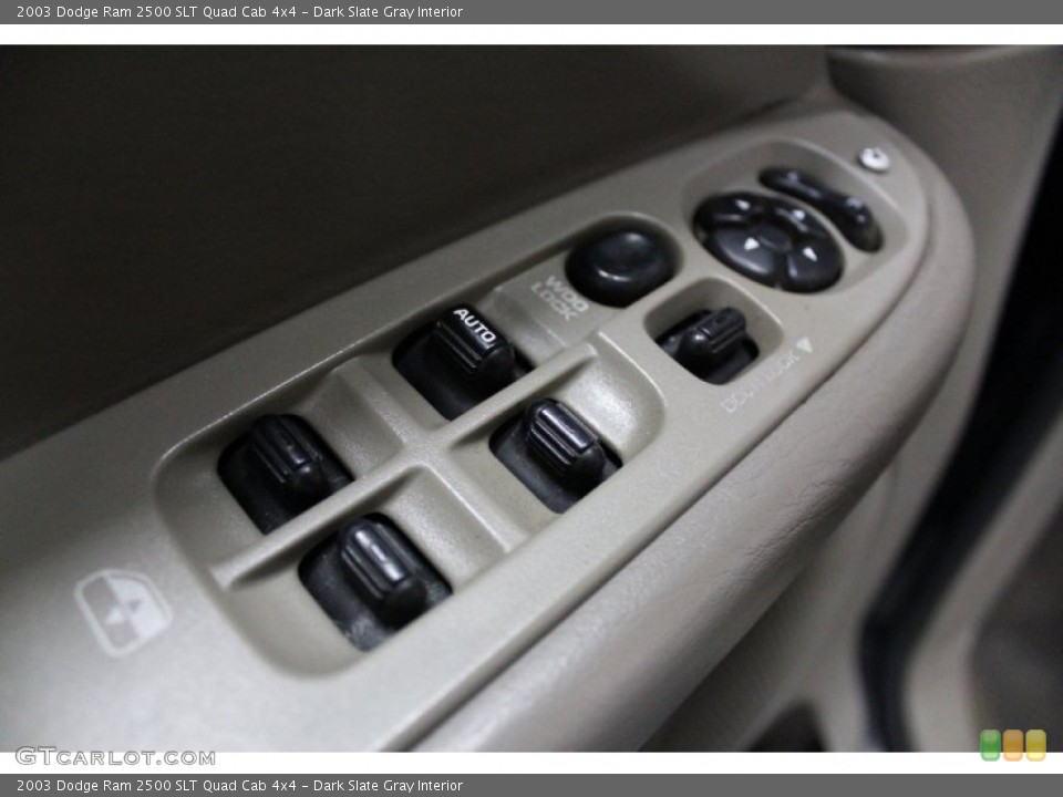 Dark Slate Gray Interior Controls for the 2003 Dodge Ram 2500 SLT Quad Cab 4x4 #75127584