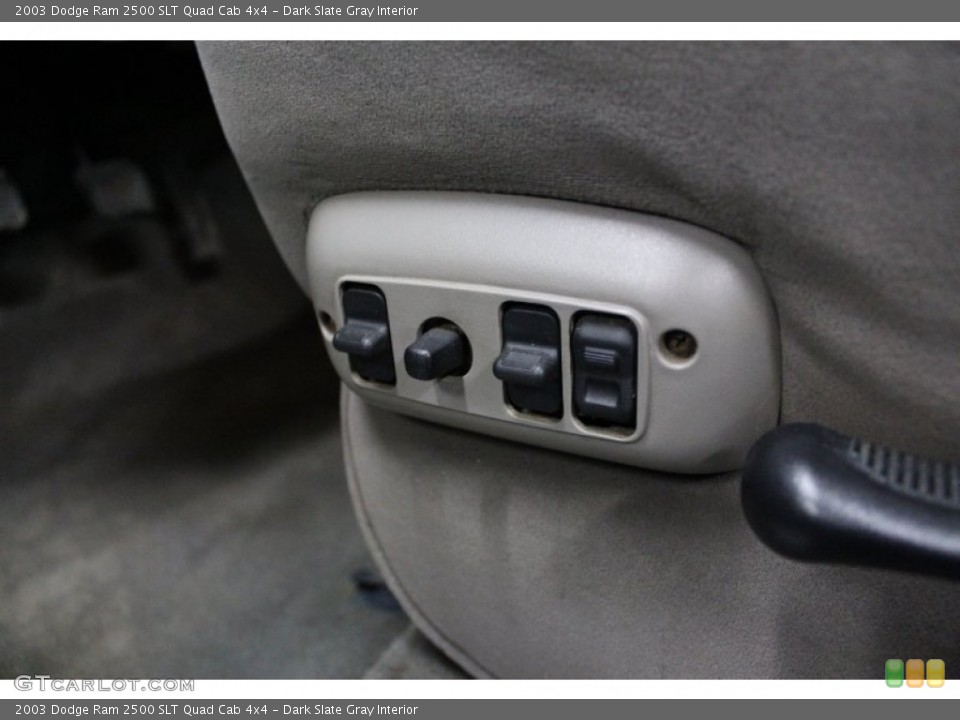 Dark Slate Gray Interior Controls for the 2003 Dodge Ram 2500 SLT Quad Cab 4x4 #75127604