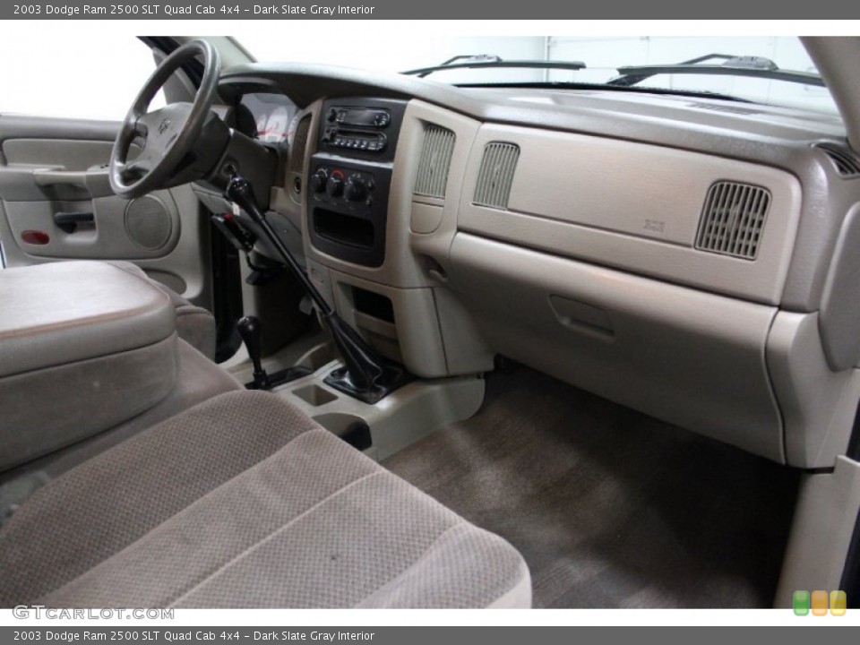 Dark Slate Gray Interior Dashboard for the 2003 Dodge Ram 2500 SLT Quad Cab 4x4 #75127817