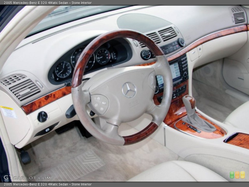 Stone Interior Prime Interior for the 2005 Mercedes-Benz E 320 4Matic Sedan #75134988