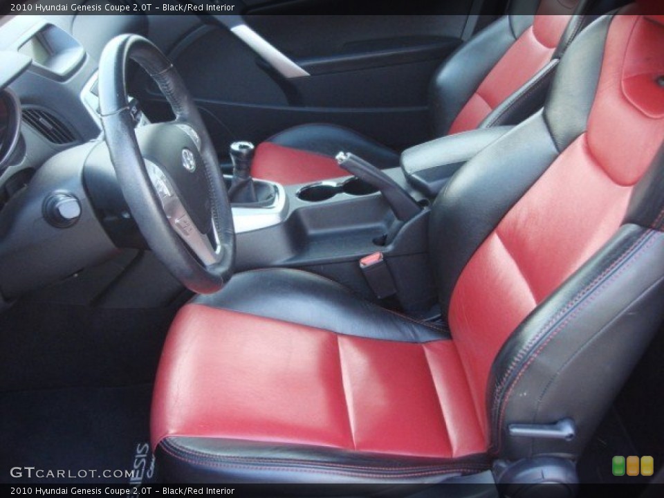 Black/Red Interior Photo for the 2010 Hyundai Genesis Coupe 2.0T #75135408