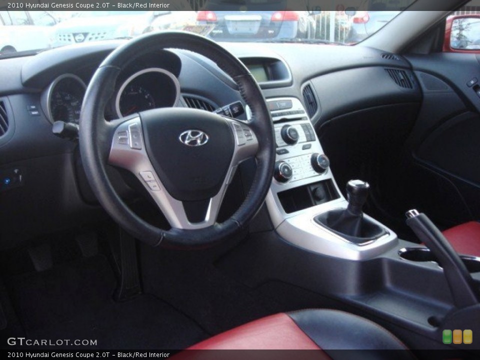 Black/Red Interior Dashboard for the 2010 Hyundai Genesis Coupe 2.0T #75135438