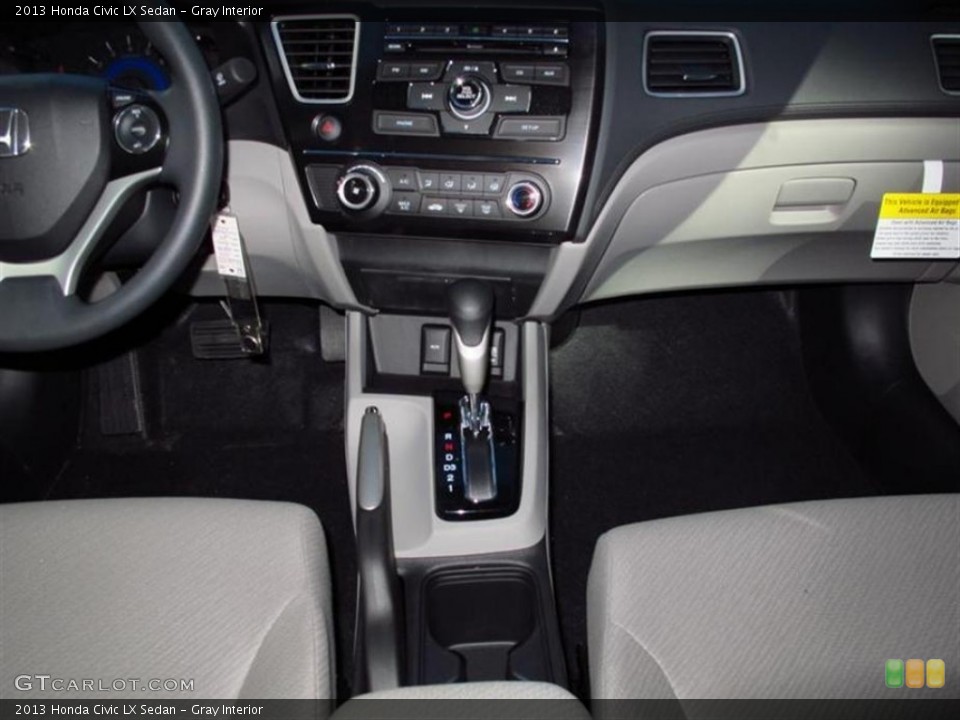 Gray Interior Controls for the 2013 Honda Civic LX Sedan #75137091