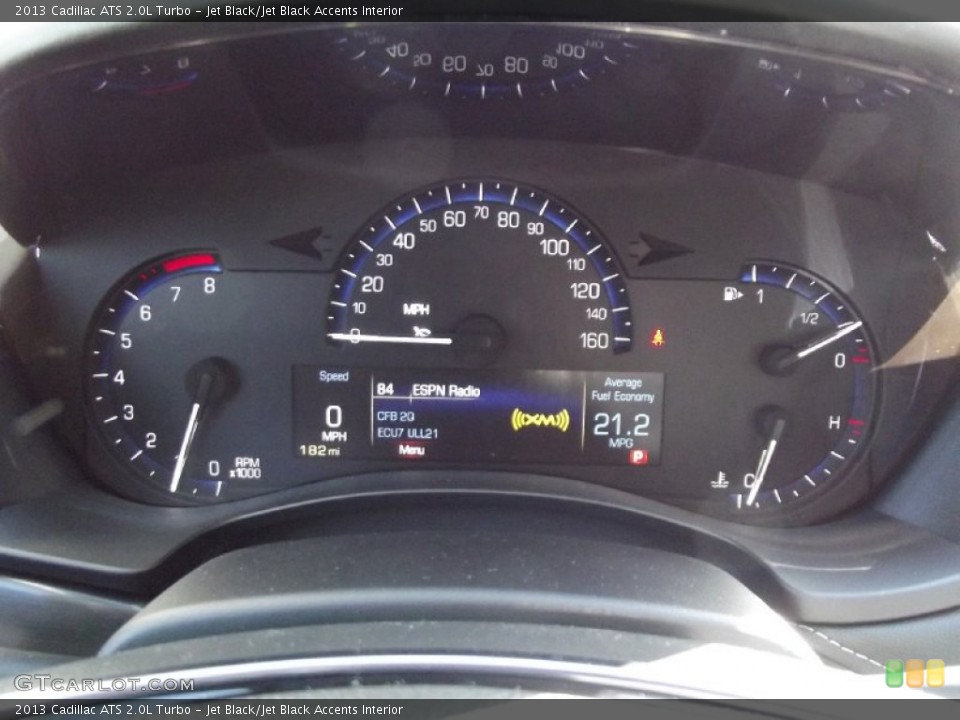 Jet Black/Jet Black Accents Interior Gauges for the 2013 Cadillac ATS 2.0L Turbo #75138336