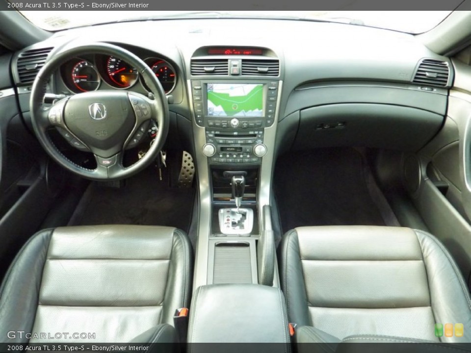 Ebony/Silver Interior Dashboard for the 2008 Acura TL 3.5 Type-S #75141128