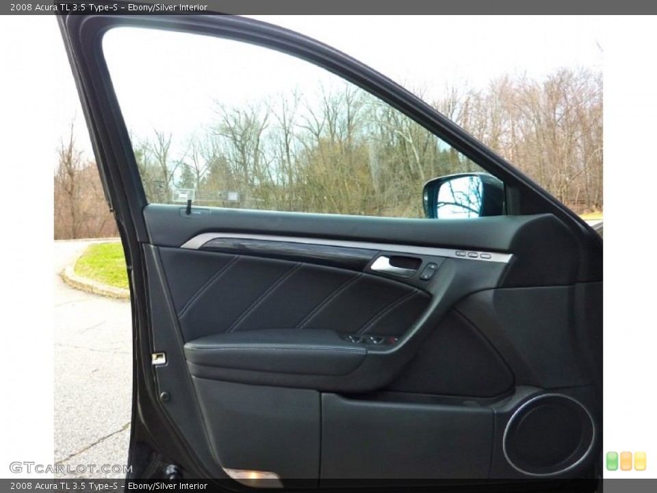 Ebony/Silver Interior Door Panel for the 2008 Acura TL 3.5 Type-S #75141141