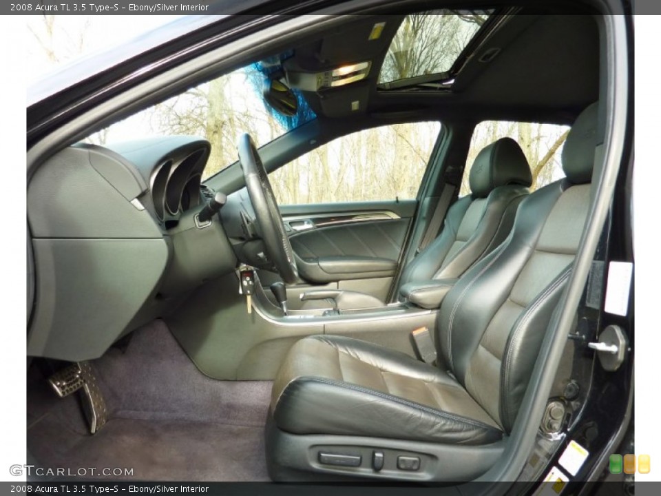 Ebony/Silver Interior Photo for the 2008 Acura TL 3.5 Type-S #75141162