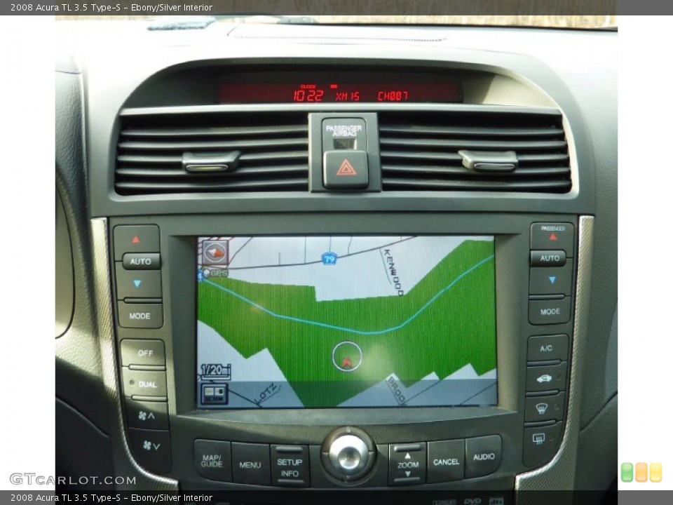 Ebony/Silver Interior Navigation for the 2008 Acura TL 3.5 Type-S #75141174