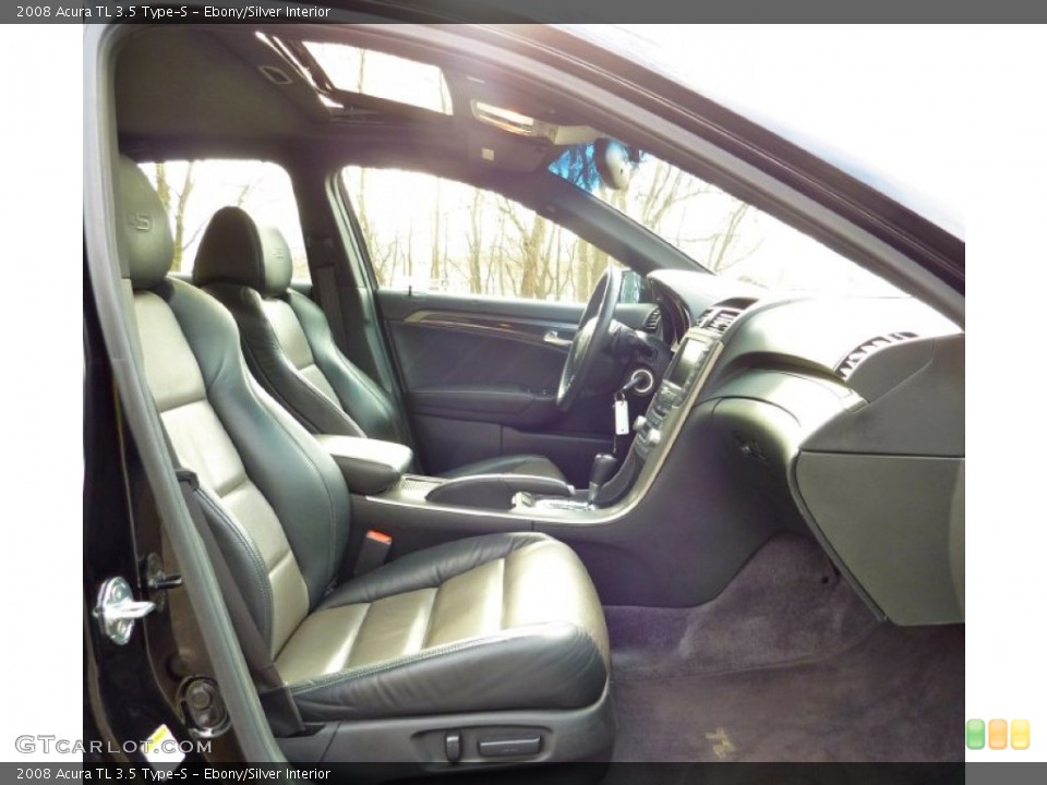 Ebony/Silver Interior Photo for the 2008 Acura TL 3.5 Type-S #75141204