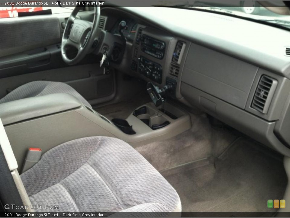 Dark Slate Gray Interior Dashboard for the 2001 Dodge Durango SLT 4x4 #75142889