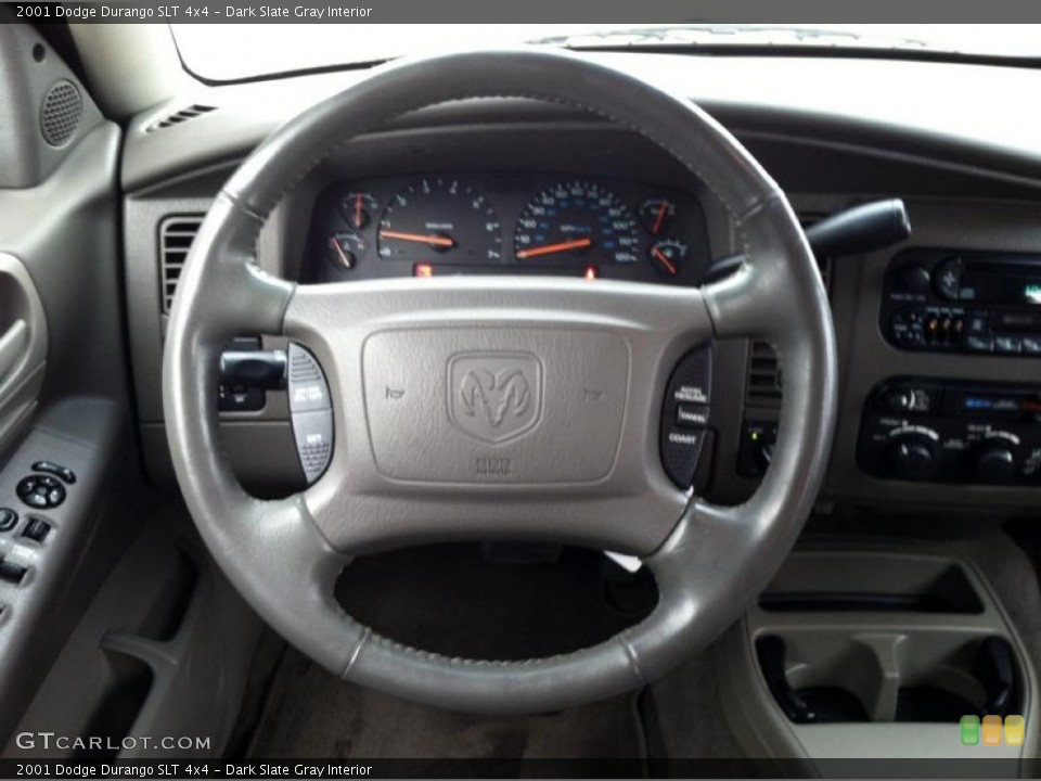 Dark Slate Gray Interior Steering Wheel for the 2001 Dodge Durango SLT 4x4 #75142935