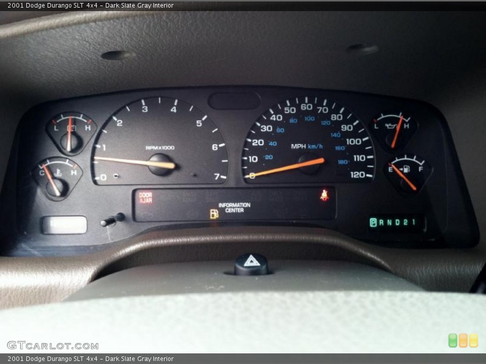 Dark Slate Gray Interior Gauges for the 2001 Dodge Durango SLT 4x4 #75142941