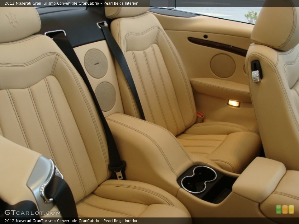 Pearl Beige Interior Rear Seat for the 2012 Maserati GranTurismo Convertible GranCabrio #75143290