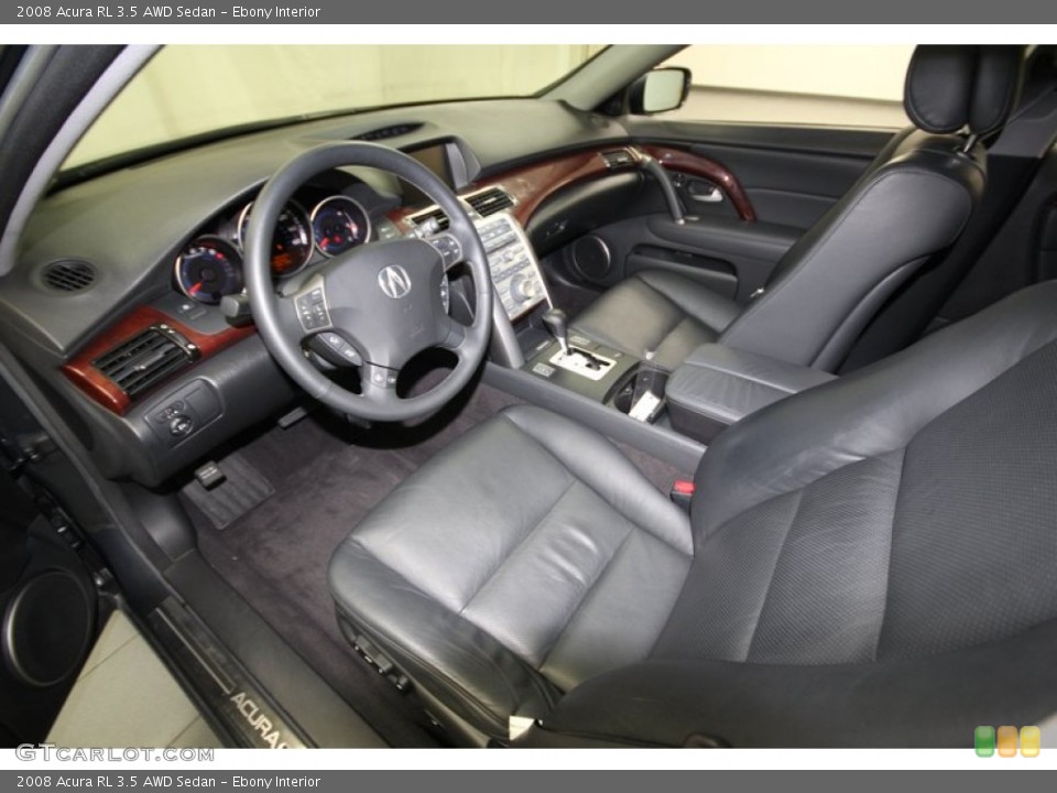 Ebony Interior Prime Interior for the 2008 Acura RL 3.5 AWD Sedan #75146104