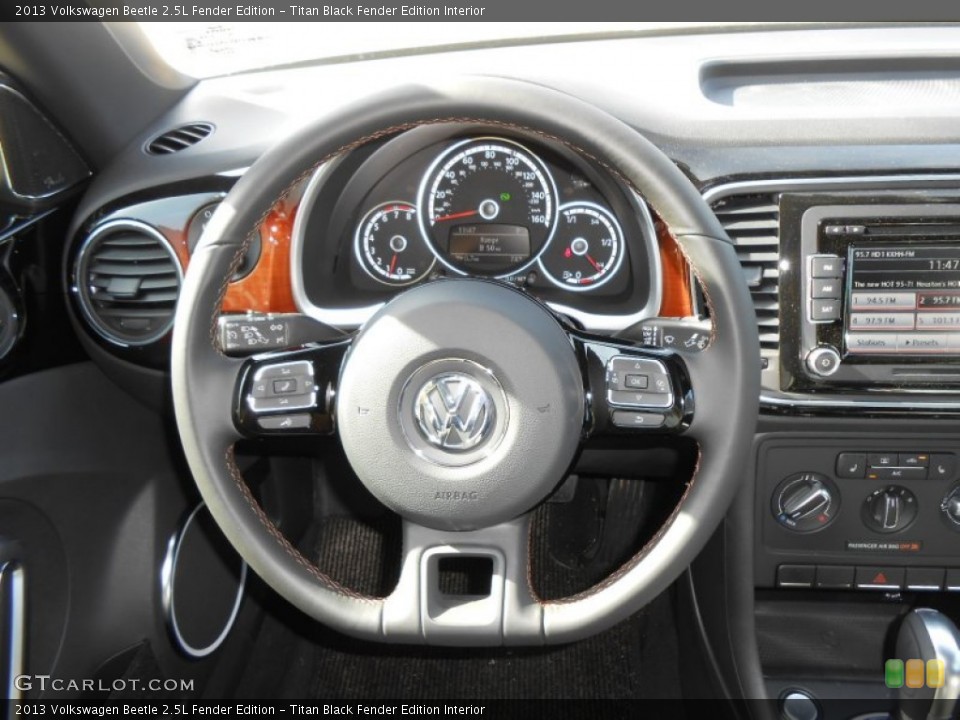 Titan Black Fender Edition Interior Steering Wheel for the 2013 Volkswagen Beetle 2.5L Fender Edition #75150490