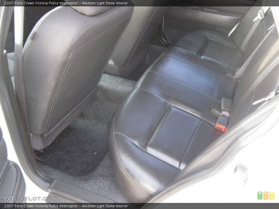 Medium Light Stone Interior Rear Seat for the 2007 Ford Crown Victoria Police Interceptor #75150868