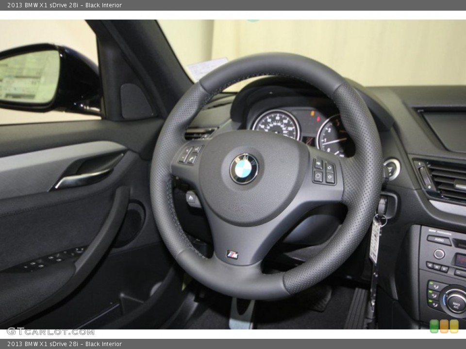 Black Interior Steering Wheel for the 2013 BMW X1 sDrive 28i #75151821