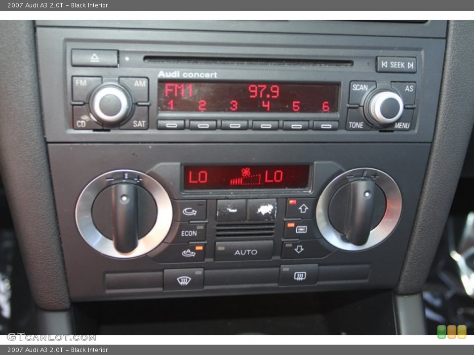 Black Interior Controls for the 2007 Audi A3 2.0T #75153915