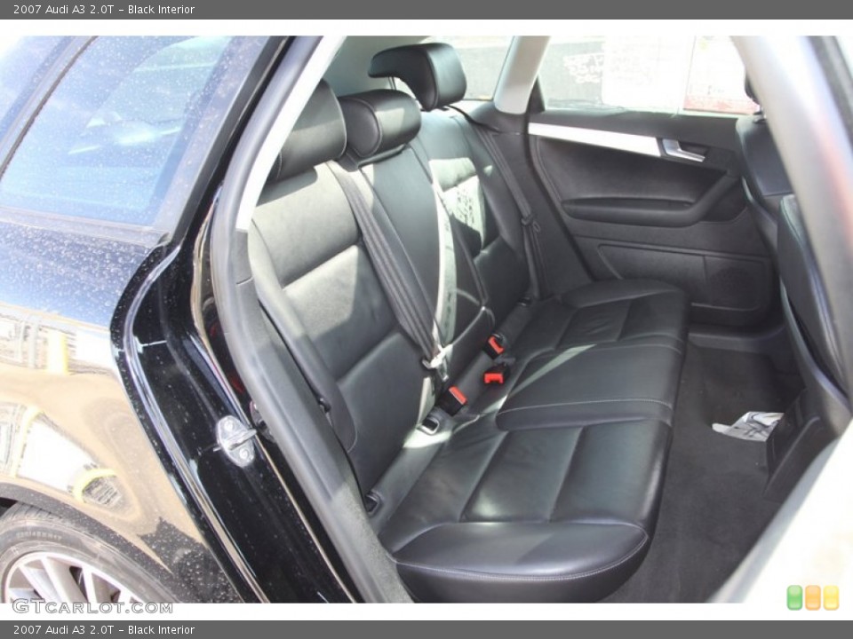 Black Interior Rear Seat for the 2007 Audi A3 2.0T #75154069