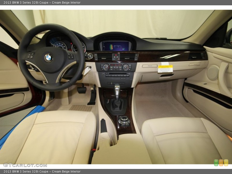 Cream Beige Interior Dashboard for the 2013 BMW 3 Series 328i Coupe #75155228