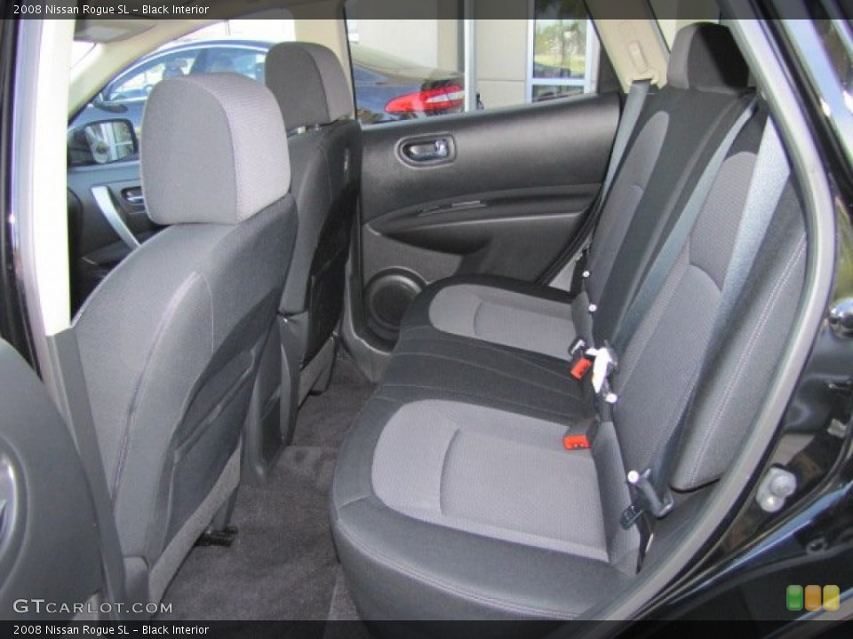 Black Interior Rear Seat for the 2008 Nissan Rogue SL #75155560