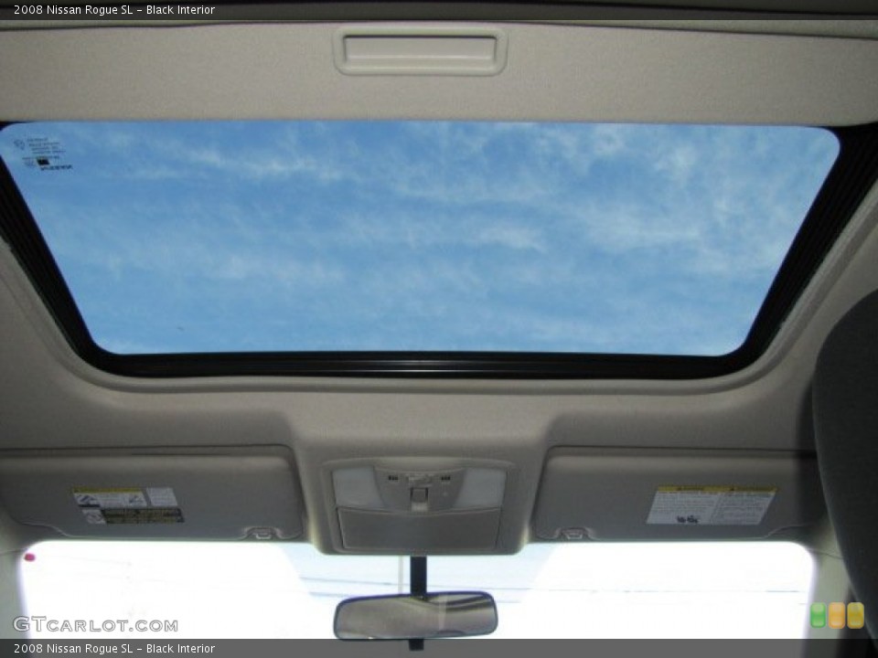 Black Interior Sunroof for the 2008 Nissan Rogue SL #75155911