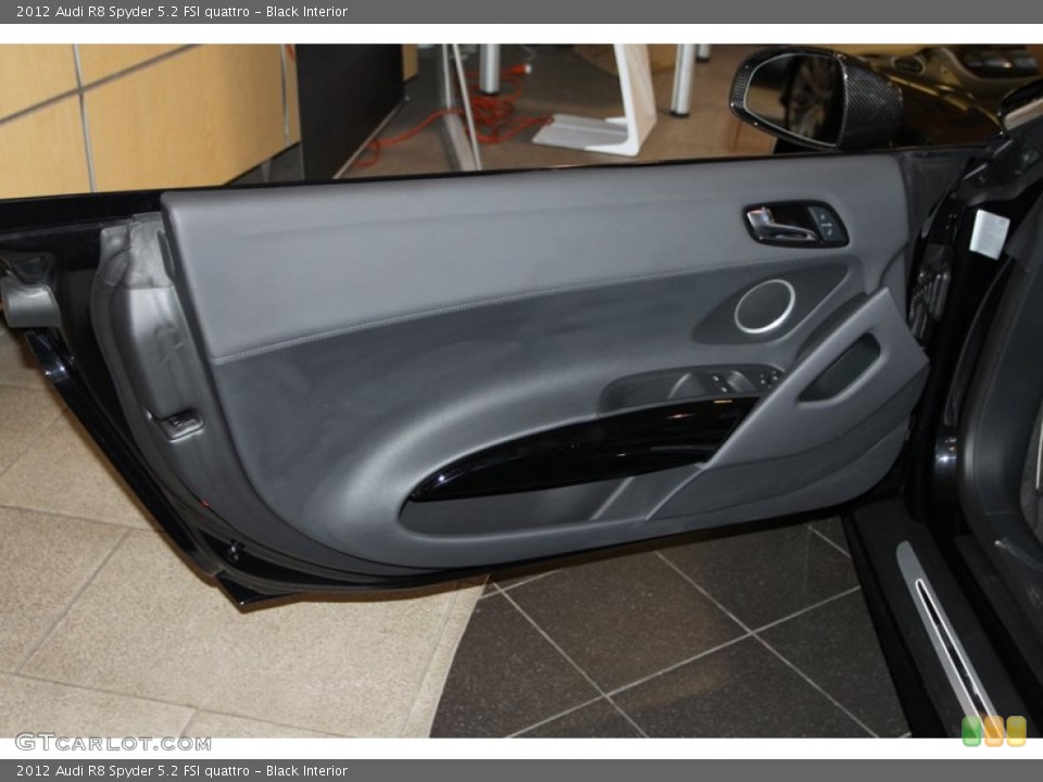 Black Interior Door Panel for the 2012 Audi R8 Spyder 5.2 FSI quattro #75156930
