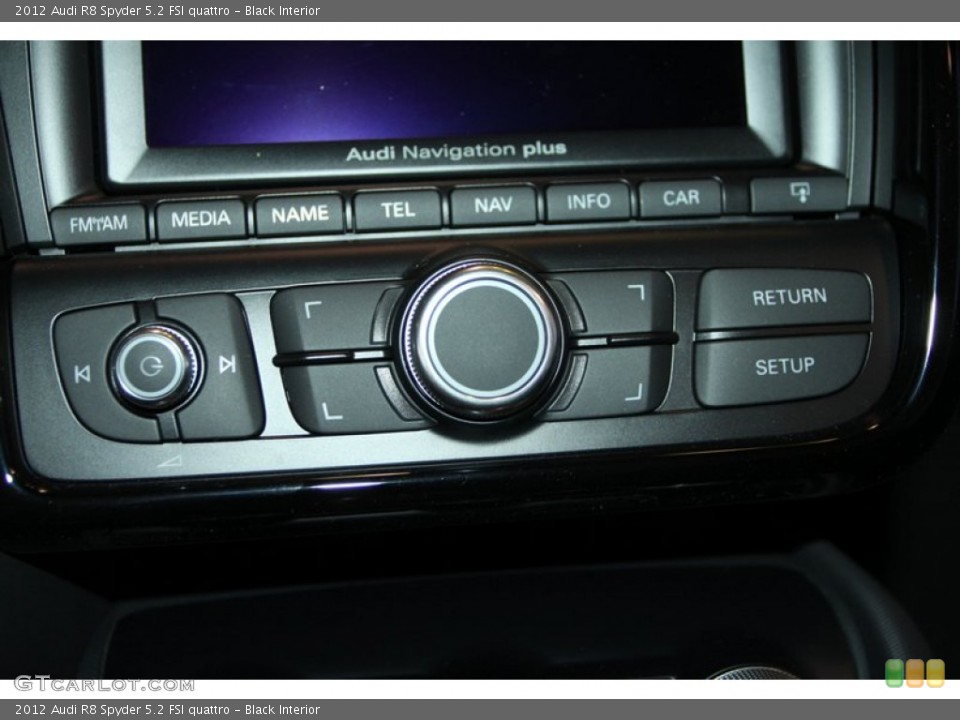 Black Interior Controls for the 2012 Audi R8 Spyder 5.2 FSI quattro #75157021