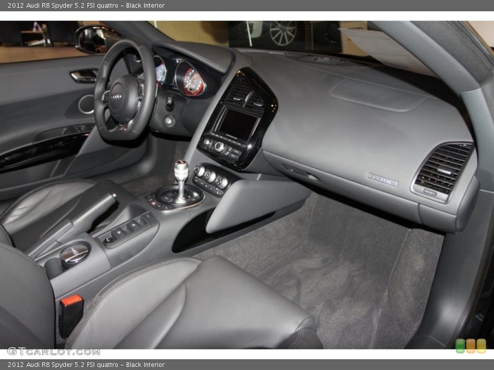 Black Interior Dashboard for the 2012 Audi R8 Spyder 5.2 FSI quattro #75157126
