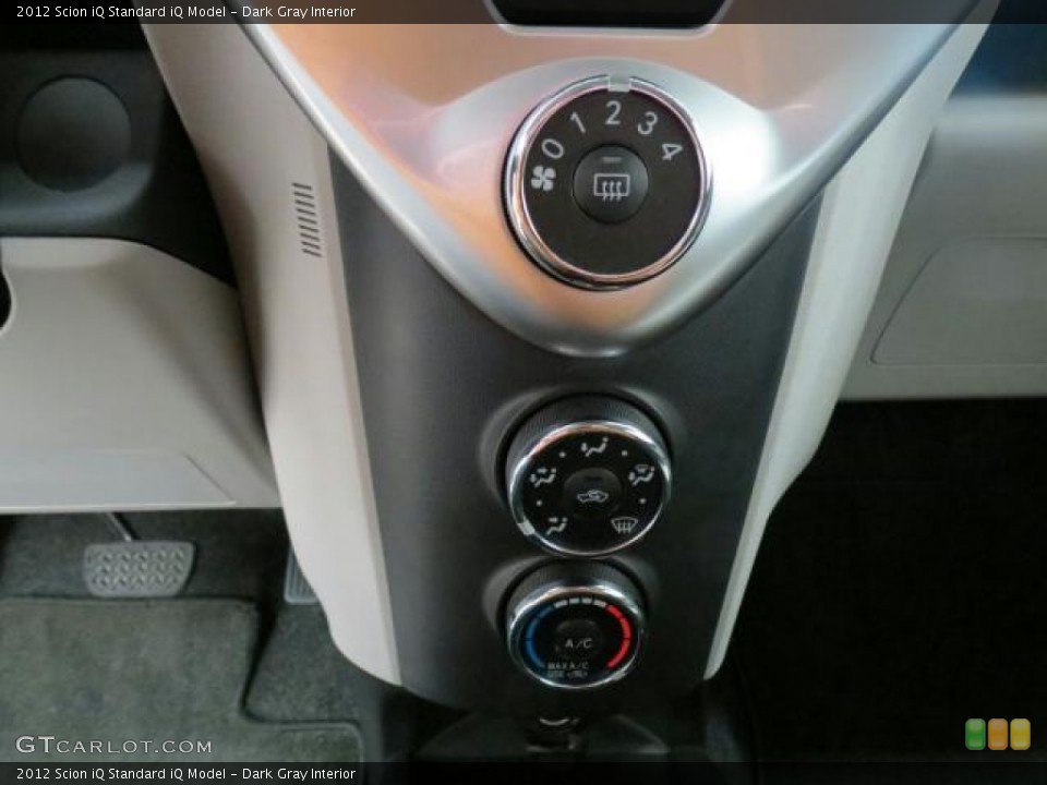 Dark Gray Interior Controls for the 2012 Scion iQ  #75157619