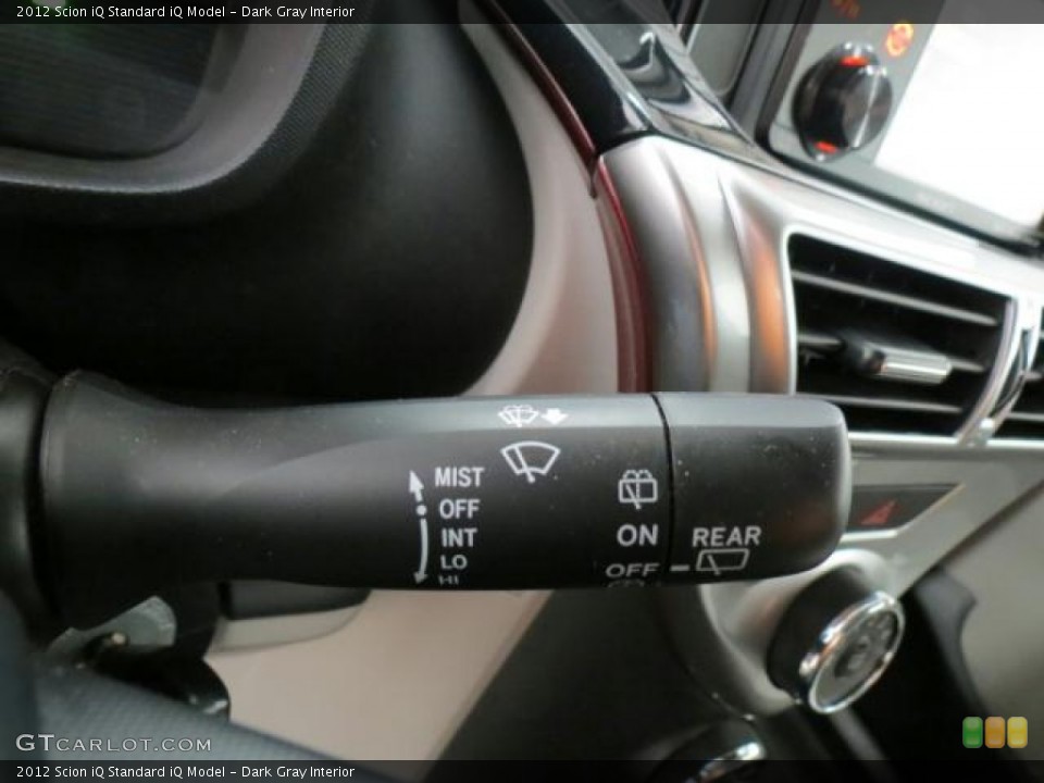 Dark Gray Interior Controls for the 2012 Scion iQ  #75157672