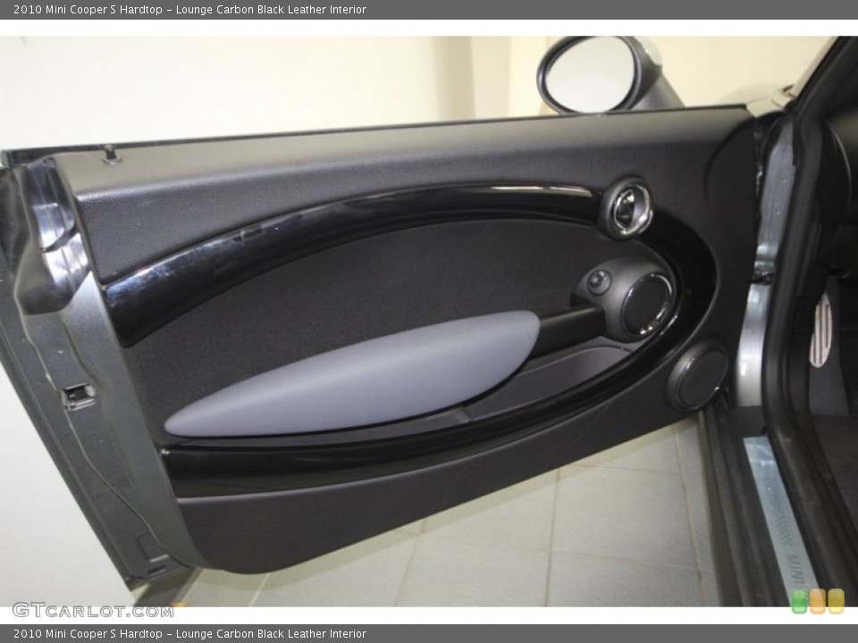 Lounge Carbon Black Leather Interior Door Panel for the 2010 Mini Cooper S Hardtop #75160362