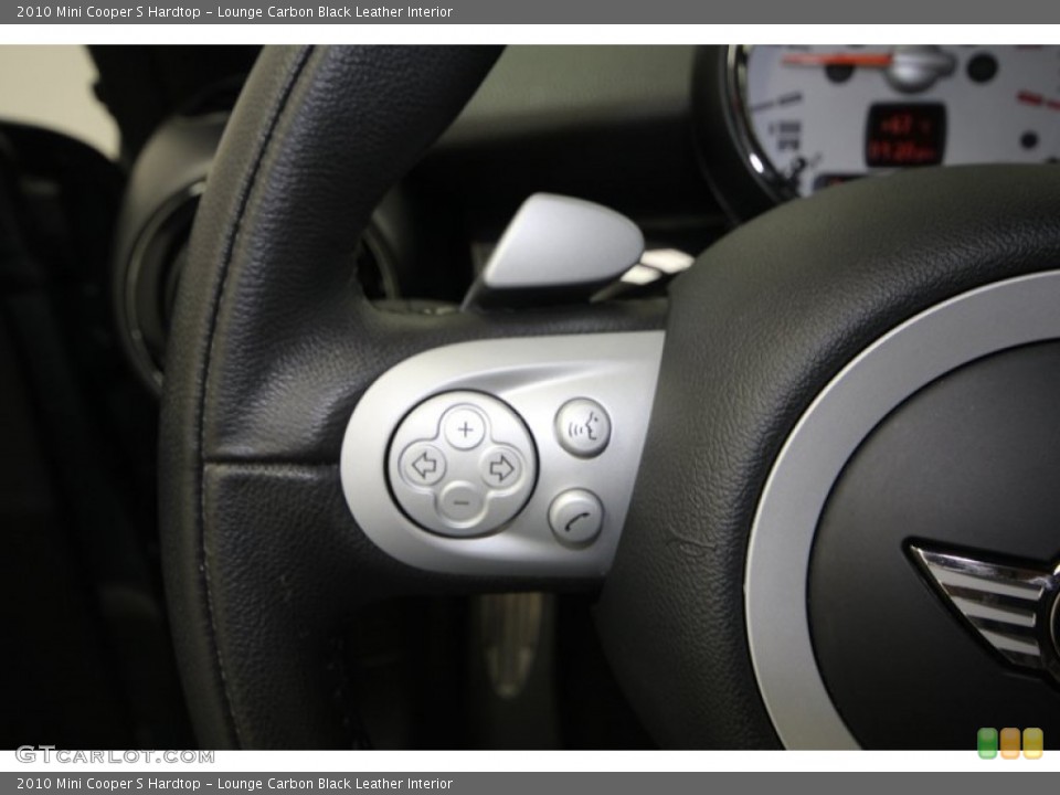 Lounge Carbon Black Leather Interior Controls for the 2010 Mini Cooper S Hardtop #75160442