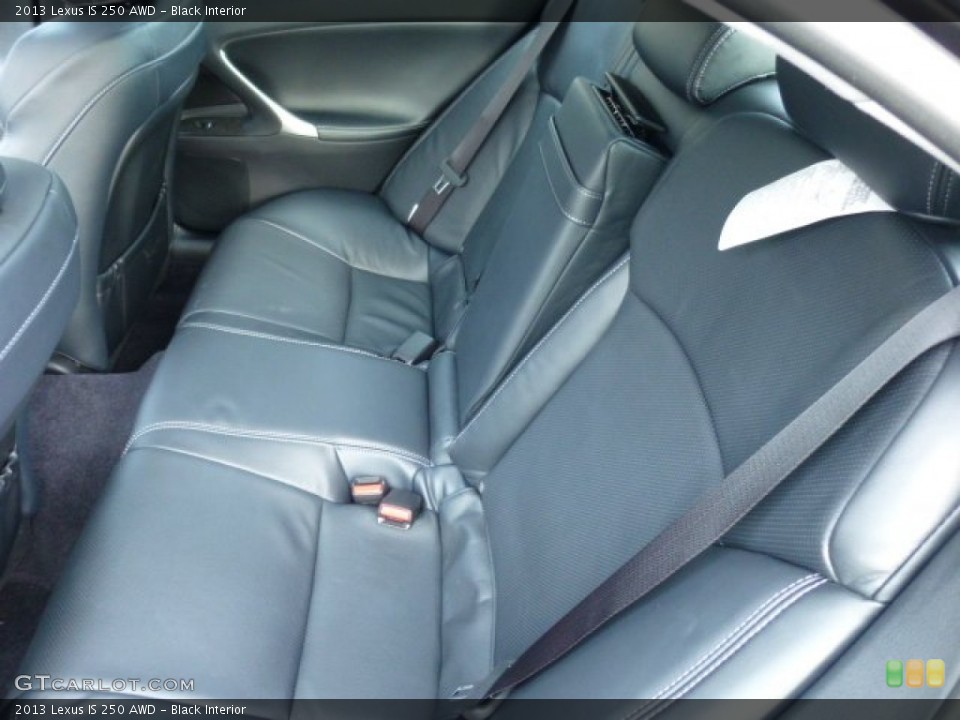 Black Interior Rear Seat for the 2013 Lexus IS 250 AWD #75161945