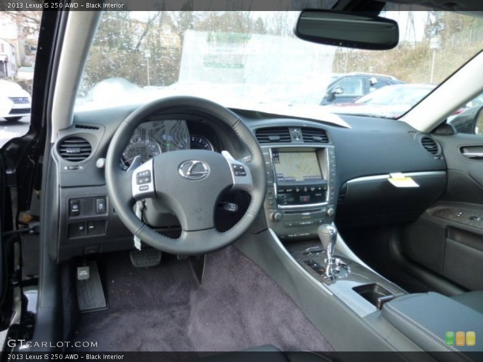 Black Interior Prime Interior for the 2013 Lexus IS 250 AWD #75161951