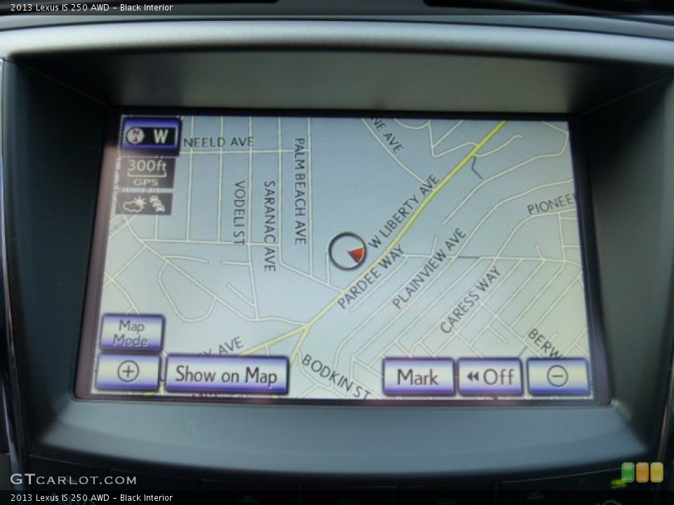 Black Interior Navigation for the 2013 Lexus IS 250 AWD #75161992