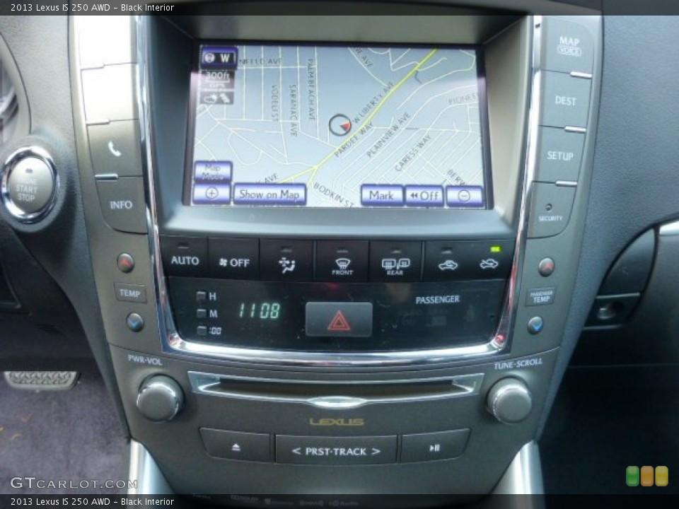 Black Interior Controls for the 2013 Lexus IS 250 AWD #75162010
