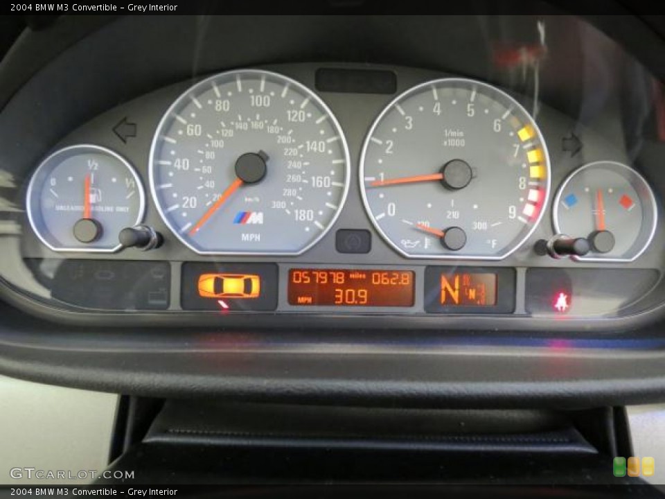 Grey Interior Gauges for the 2004 BMW M3 Convertible #75167257