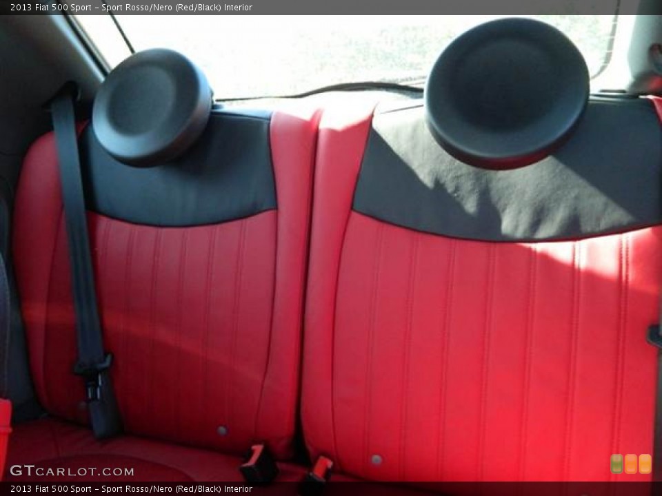 Sport Rosso/Nero (Red/Black) Interior Rear Seat for the 2013 Fiat 500 Sport #75169831