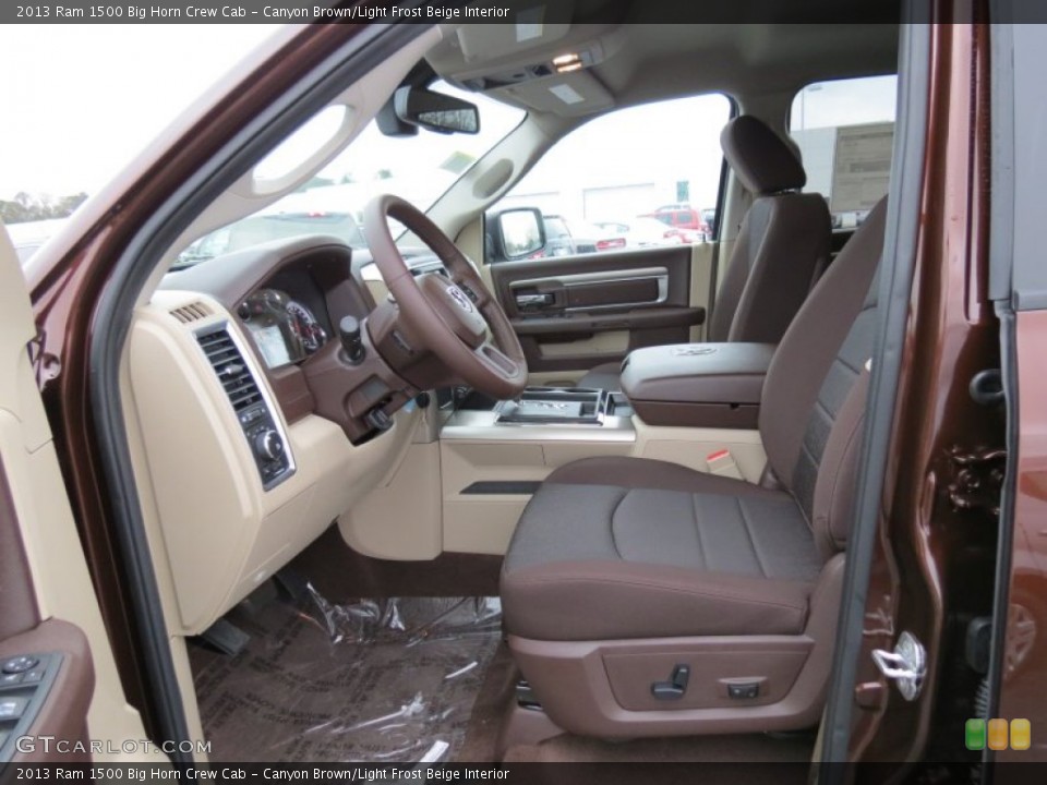 Canyon Brown/Light Frost Beige Interior Photo for the 2013 Ram 1500 Big Horn Crew Cab #75171087