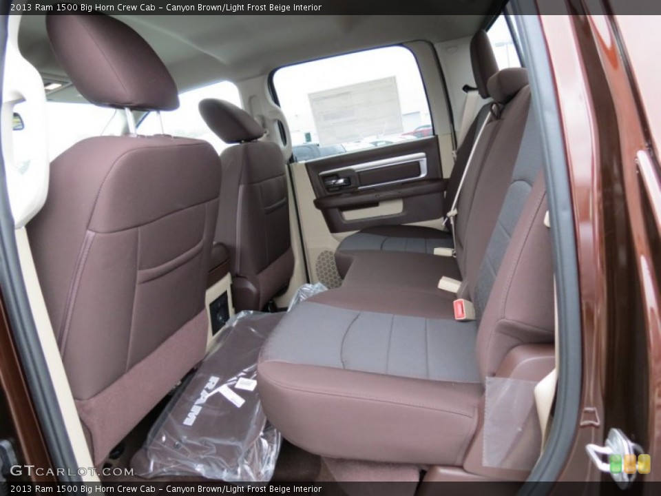 Canyon Brown/Light Frost Beige Interior Rear Seat for the 2013 Ram 1500 Big Horn Crew Cab #75171103