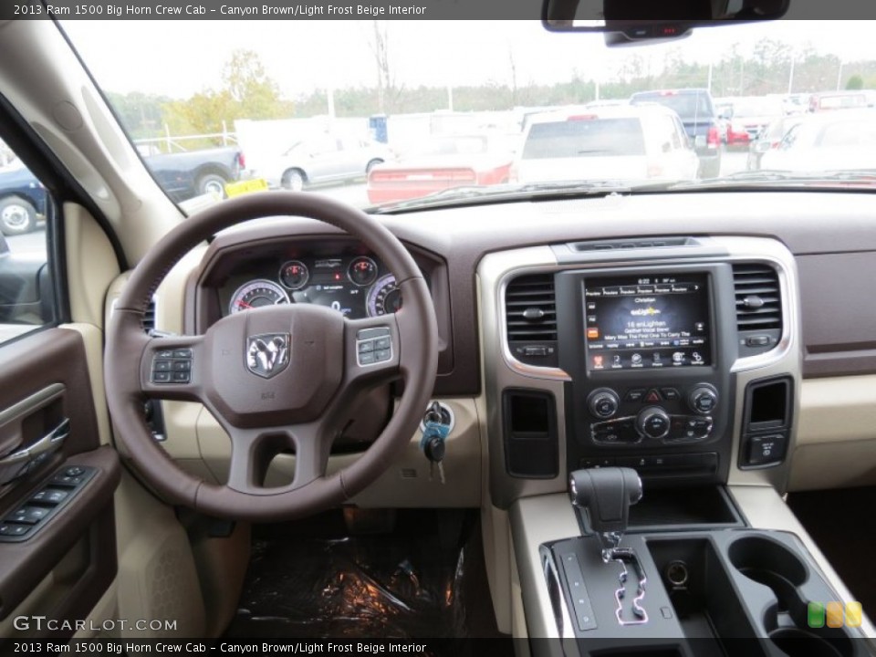 Canyon Brown/Light Frost Beige Interior Dashboard for the 2013 Ram 1500 Big Horn Crew Cab #75171131