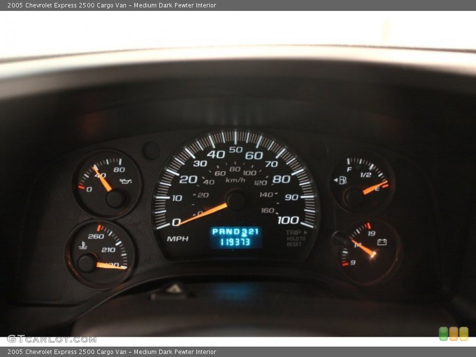 Medium Dark Pewter Interior Gauges for the 2005 Chevrolet Express 2500 Cargo Van #75171875