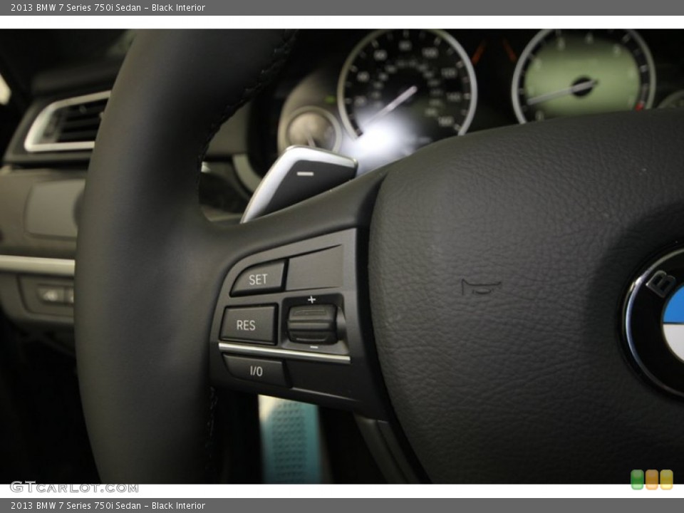 Black Interior Controls for the 2013 BMW 7 Series 750i Sedan #75172201
