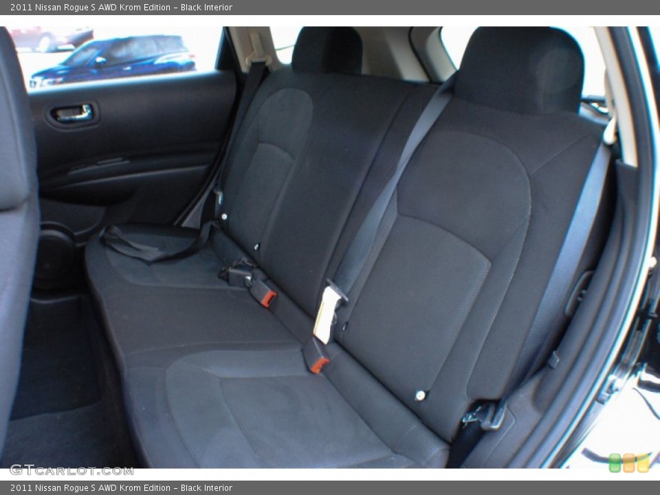 Black Interior Rear Seat for the 2011 Nissan Rogue S AWD Krom Edition #75172328