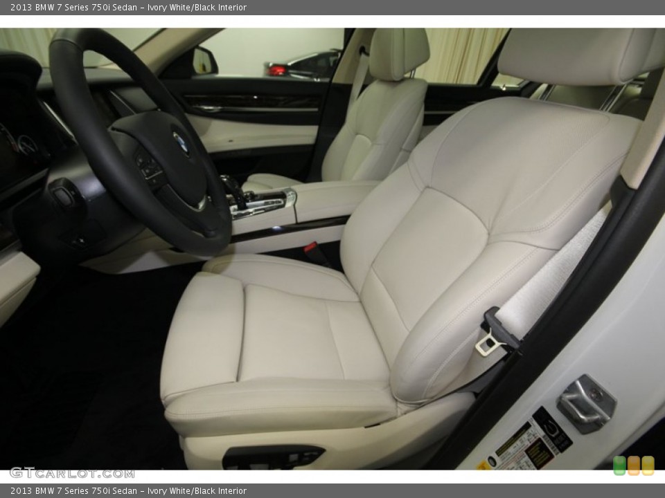 Ivory White/Black Interior Photo for the 2013 BMW 7 Series 750i Sedan #75172445