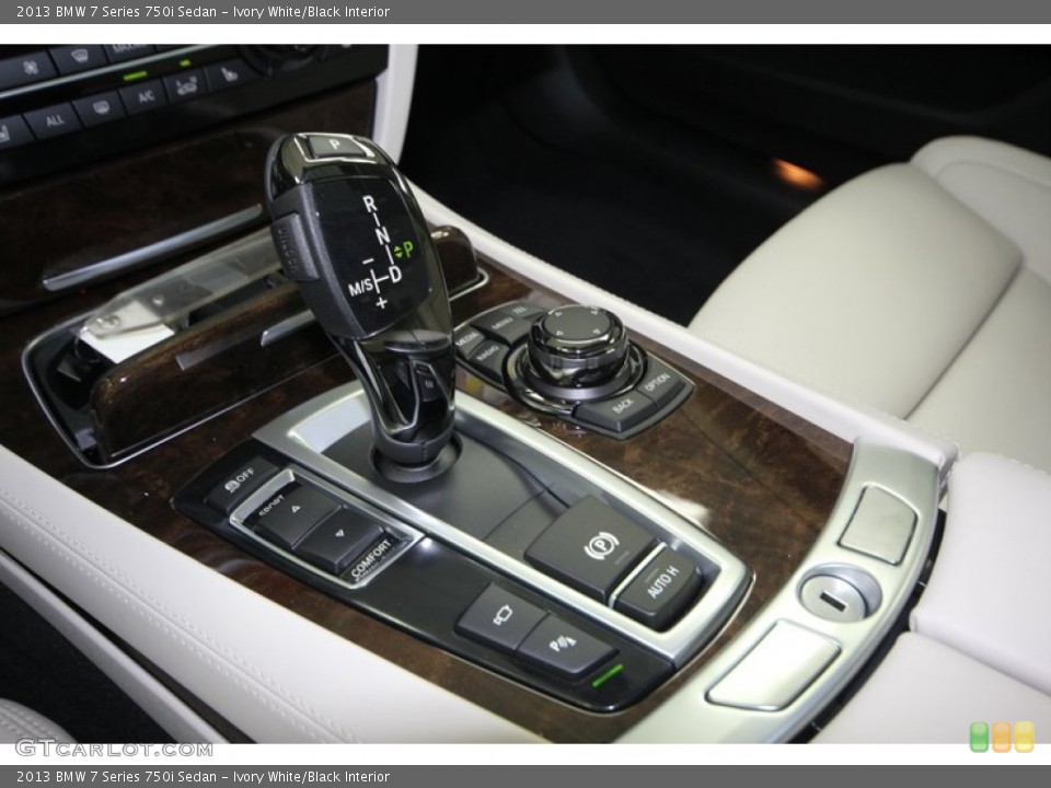 Ivory White/Black Interior Transmission for the 2013 BMW 7 Series 750i Sedan #75172681