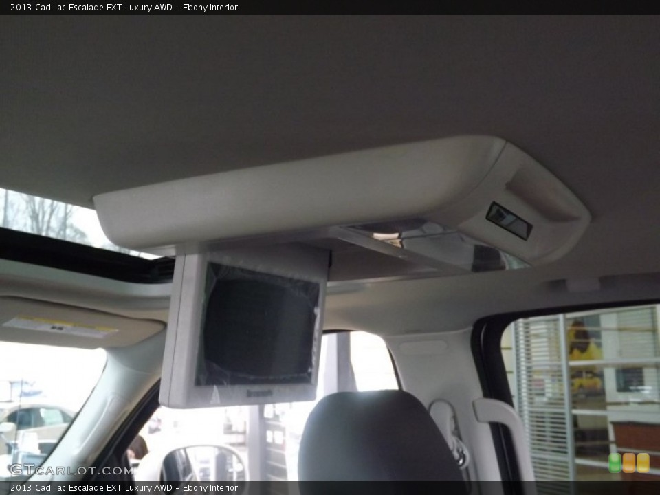 Ebony Interior Entertainment System for the 2013 Cadillac Escalade EXT Luxury AWD #75174687