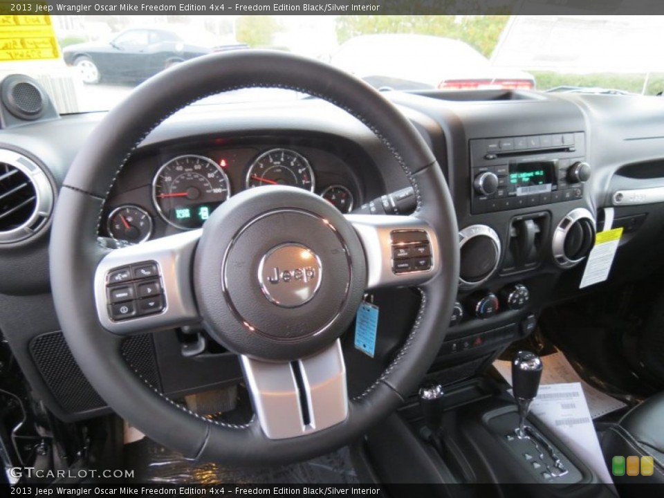 Freedom Edition Black/Silver Interior Dashboard for the 2013 Jeep Wrangler Oscar Mike Freedom Edition 4x4 #75179516