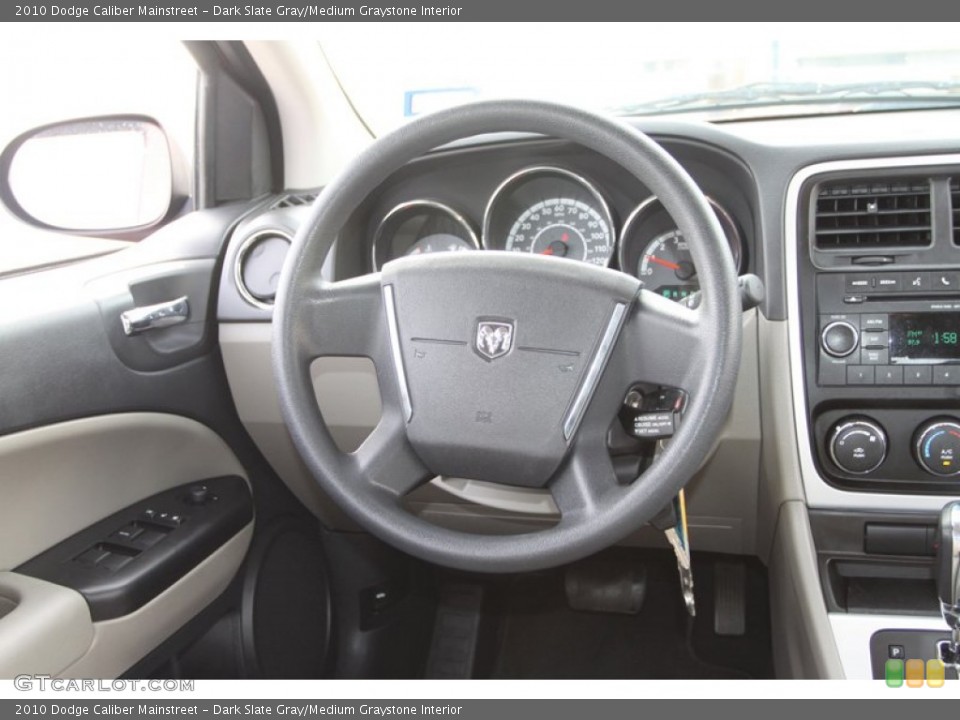 Dark Slate Gray/Medium Graystone Interior Steering Wheel for the 2010 Dodge Caliber Mainstreet #75179801